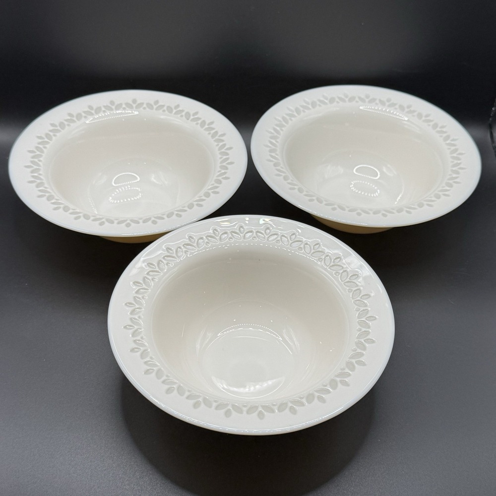 Set of 3 IKEA PARADISISK Glass Rim Bowls Pal Pink 6-1/4"